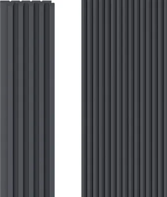 Produktbild von VOX Lamellenwand LINERIO - 3D MDF Wandpaneel - Akustikplatte - 2,65m x 16 - S-LINE - Anthrazit
