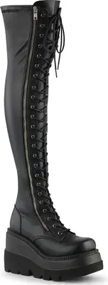 Produktbild von SHAKER-374 Damen Boots von DemoniaCult, Schwarz  , EU 42, US 12