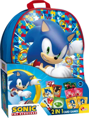 Produktbild von Lisciani 104536 - Sonic Kartenspiel-Collection im Rucksack Karten Spiel Kinderspiel Tails Knuckles
