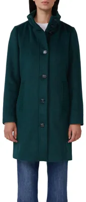 Produktbild von s.Oliver Damen Outdoor-Mantel – Slim Fit, Stehkragen, Knopfleiste