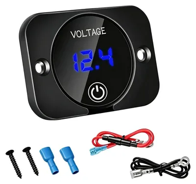 12V Batteriemonitor, Digitaler Voltmeter, 2-in-1, 5-30V, ±0,1%