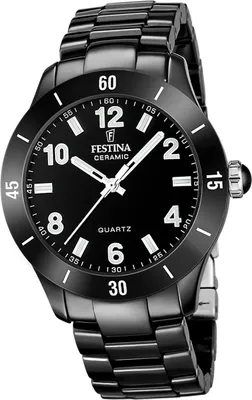 Produktbild von Festina Damenuhr Keramik Armbanduhr Keramik schwarz D2UF20723/1
