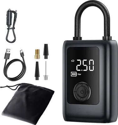 Image de INF Gonfleur d'air sans fil pour voiture - Gonfleur électrique portable