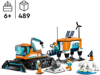Zdjęcie produktu dla LEGO 60378 City Ciężarówka i laboratorium badawcze, Zabawka dla 6-latka, Chłopca i Dziewczynki, Prezenty na gwiazdkę dla Dzieci z Pojazdem Badawczym i 3 Figurkami Niedźwiedzia Polarnego