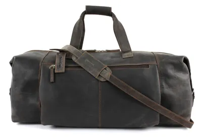 Produktbild von GreenLand Nature Leder Reisetasche Schultertasche Westcoast Traveller Brown braun