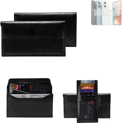 Produktbild von K-S-Trade Handy Hülle kompatibel mit Xiaomi Redmi Note 13 5G Schutz Hülle Tasche Schutz Case Handytasche Kunstleder schwarz, 1x