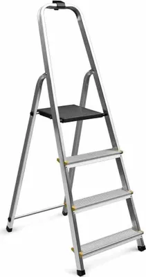 Produktbild von Aluminium-Haushaltsleiter 4 Stufen
