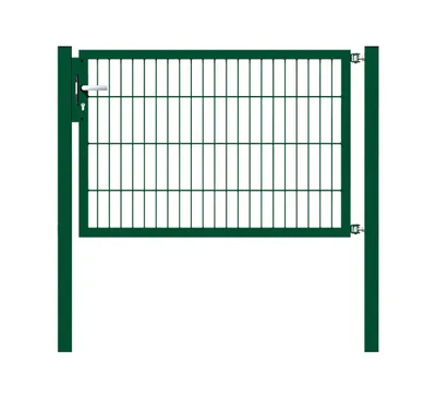 Produktbild von Alberts Einzeltor Flexo mit Zubehör, zum Einbetonieren, grün, Breite 125 cm, Höhe 80 cm
