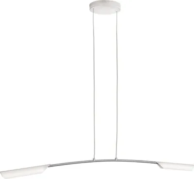 Produktbild von Philips Ledino Pendelleuchte 379503116, Flexible Halterung, Weiß, Weiß, Metall, Schlafzimmer, Wohnzimmer, Modern