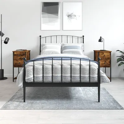Zdjęcie produktu dla VidaXL 826098, Dąb, Żelazo, Drewno, 320 mm, 420 mm, 700 mm, 2 szt.