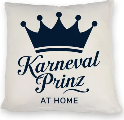 Produktbild von KARNEVAL PRINZ Kissen mit blauer Krone