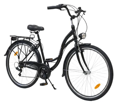 Produktbild von Dallas Bike Fahrrad - Damenfahrrad 28 Zoll - Shimano 7-Gang - Rahmen M 18" - Schwarz