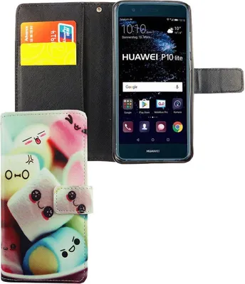 Produktbild von Handyhülle Tasche für Handy Huawei P10 Lite Schriftzug Marshmallows