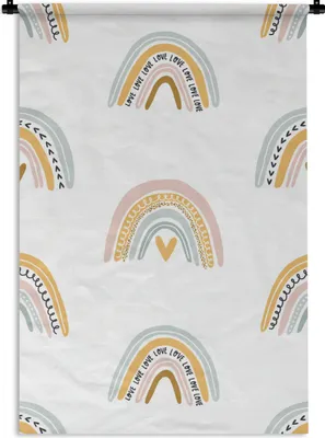 Produktbild von MuchoWow® Wandteppich Wandbehang Design - Regenbogen - Dekoration 120x180 cm Tapisserie Dekoration Wandtuch - Schlafzimmer - Dekorationen für das Haus
