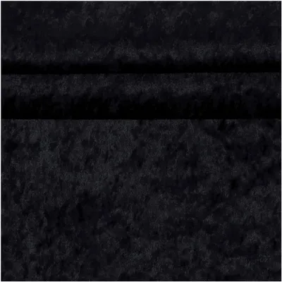 Samt-Stoff ab 0,5m Velvet Dekostoff Kostümstoff Panné Samt glänzend schwarz