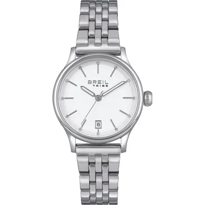 Zdjęcie produktu dla Breil Uhr damski, model Classy, tarcza biała, mechanizm kwarcowy, wyświetla tylko godzinę, bransoleta stalowa