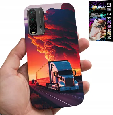 Zdjęcie produktu dla Etui Do Xiaomi Redmi 9T - Tir Ciężarówka Case + Szkło Hartowane