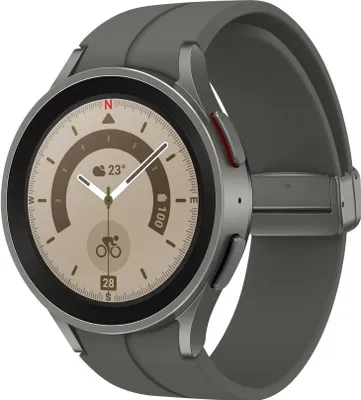 Produktbild von Samsung SM-R920 Galaxy Watch5 Pro Smartwatch gray titanium 45mm EU