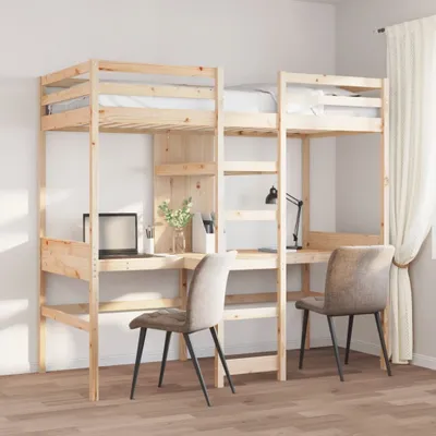 Obrázek produktu pro Maison Exclusive - Patrová postel bez matrace 80 x 200 cm masivní borovice