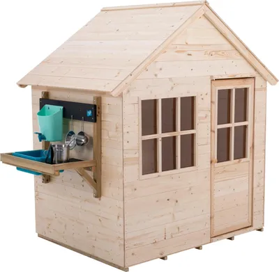 Produktbild von Kinderspielhaus mit Outdoor-Küche REFUGE Braun