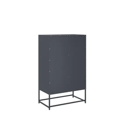 Produktbild von Highboard Anthrazit 68x39x111,5 cm Stahl