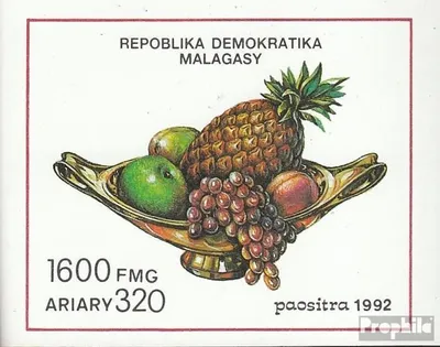 Produktbild von Briefmarken Madagaskar 1992 Mi Block189 (kompl.Ausg.) postfrisch Früchte