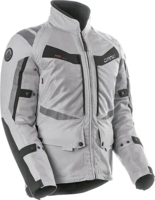 Image de DANE Drakar blouson textile imperméable pour moto, gris, 50