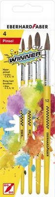 Produktbild von EBERHARD FABER Haarpinsel-Set WINNER 4-teilig