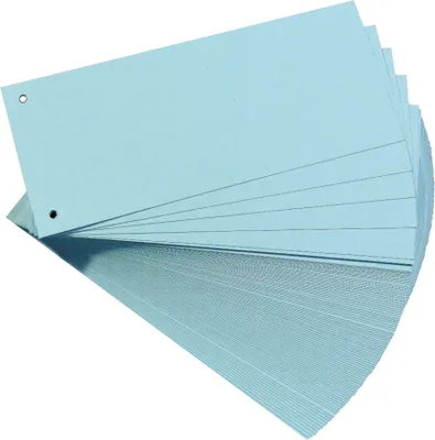 Produktbild von Herlitz Trennstreifen für DIN A4 Manila Karton blau 100 Trennstreifen