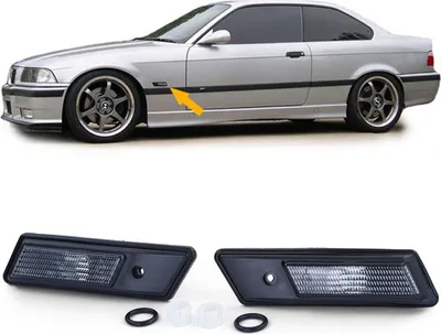 Produktbild von Seitenblinker Schwarz Smoke Paar passend für BMW 3er E36 90-96 + 5er E34 88-95