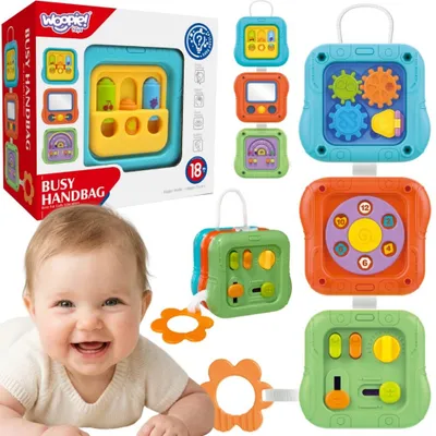Obrázek produktu pro Vzdělávací interaktivní hračka Woopie Baby Sensory Cube 6-v-1