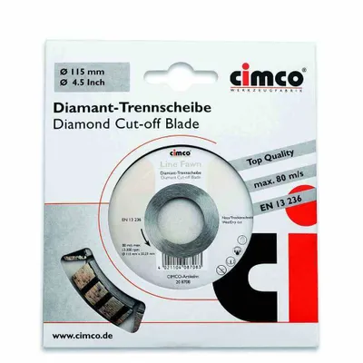 Immagine prodotto di Cimco Diamanttrennscheibe D 125mm 20 8710 (208710)
