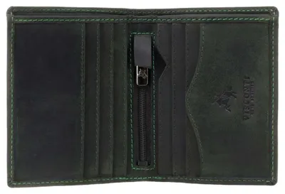 Obrázek produktu pro Pánská peněženka Visconti z přírodní kůže zelená RFID 10x8 cm