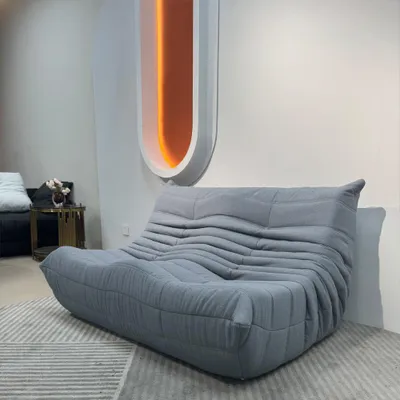 Produktbild von Sofa Liegesofa Couch Sessel sitz Wolke grau 2er