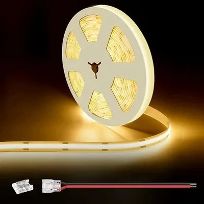 Zdjęcie produktu dla Taśma LED cob 12V ciepła biel 2700K 2 5M 528LED/M CRI90 ściemnialna