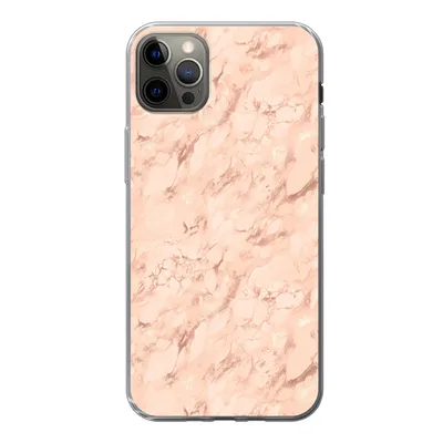 Produktbild von MuchoWow® Handyhülle Schutzhülle Hülle für iPhone 13 Pro Max Marmor - Roségold - Muster - Luxus Silikon Softcase Handy Hülle - Mobiltelefon
