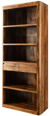 Produktbild von MASSIVMOEBEL24.DE Regal Sheesham 88x40x205 walnuss gewachst TORONTO #218