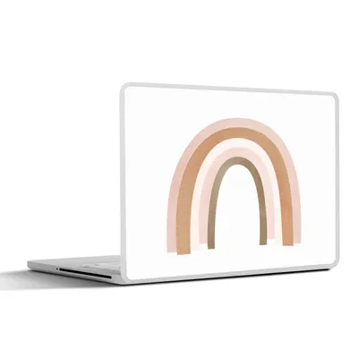 Produktbild von MuchoWow® Laptop Aufkleber Sticker Cover Abstrakt - Kunst - Regenbogen - Muster 31x22.5 cm - Laptop-Deko