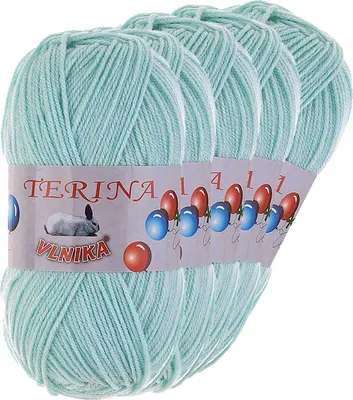 Produktbild von 5 x 100g Terina Strickgarn Häkelgarn Wolle Acrylwolle pflegeleicht Farbwahl