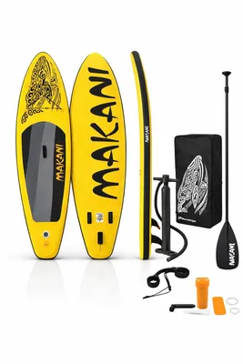 Produktbild von Makani SUP Gelb Stand Up Paddle Board Surfboard Paddleboard 320cm 120kg PVC