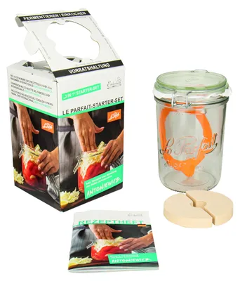 Drahtbügelglas 1000 ml – Glas für Fermentation & Einmachen