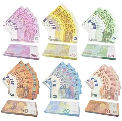 Zdjęcie produktu dla Pieniądze do gry euro 120 arkuszy dla dzieci edukacja prezent