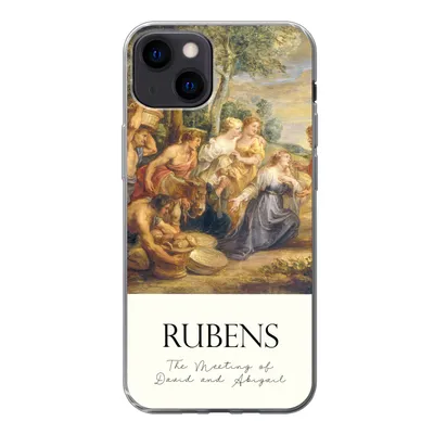 Produktbild von MuchoWow® Handyhülle Schutzhülle Hülle für iPhone 13 Rubens - Kunst - Die Begegnung von David und Abigail Silikon Softcase Handy Hülle - Karteninhaber