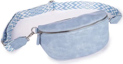 Produktbild von Jennifer Jones Elegant Damen-Gürteltasche mit Schultergurt aus weichem kunstleder hellblau