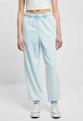 Zdjęcie produktu dla Dámské kalhoty Urban Classics Ladies Towel Washed Sweat Pants balticblue - XXL