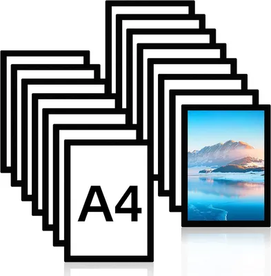Image de 15 tableaux magnétiques A4, adhésifs, pour photos