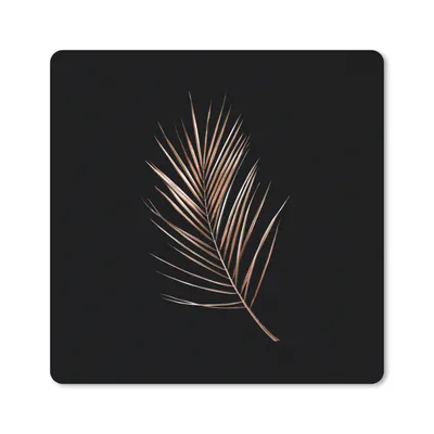 Produktbild von MuchoWow® Mauspad Mousepad Gold - Zweig - Blatt 30x30 cm - Mousepads - Maus Mat - Pad - Mausunterlage - Gaming