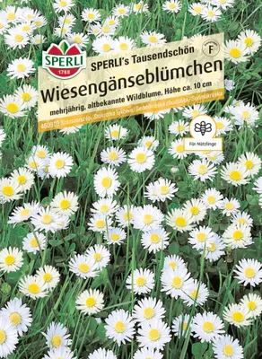Produktbild von Sperli Saatgut Wiesengänseblümchen Tausendschön für ca. 1-2 m²