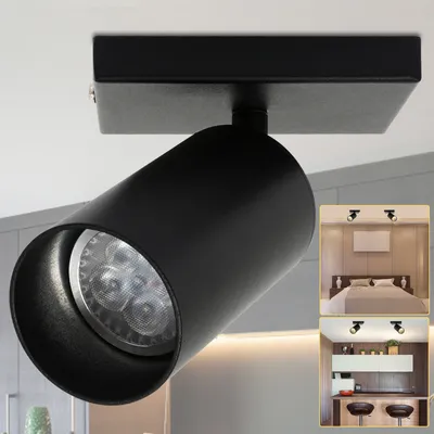 Produktbild von Yakimz Deckenleuchte Deckenspot LED Deckenstrahler silber 1-flammig Ultraslim GU10