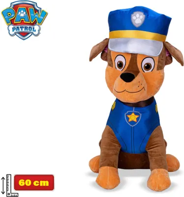 Immagine prodotto di Paw Patrol Classic Refresh Chase peluche 60 cm seduto